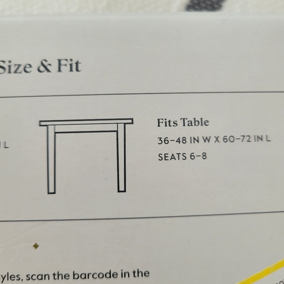 Threshold tablecloth 60" X 84" - Picture 2 of 8